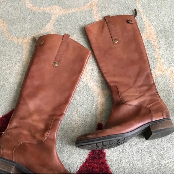 Sam Edelman brown leather Penny riding boots 9M - Picture 1 of 8